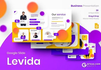 39页精美时尚商务团队介绍商业计划商务通用国外GoogleSlides模板 - 顶尖PPT