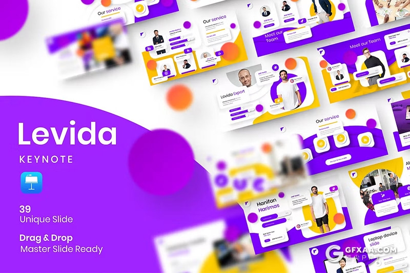 39页精美时尚商务团队介绍商业计划商务通用国外KeyNote模板 - 顶尖PPT