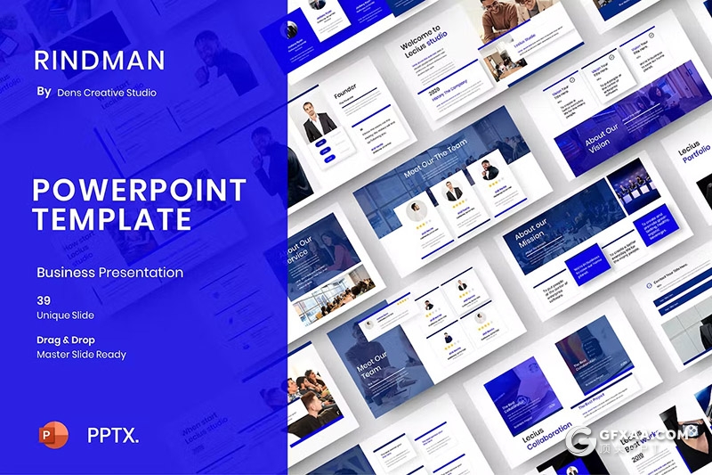 39页企业业务介绍商业计划商务通用国外PPT模板 - 顶尖PPT