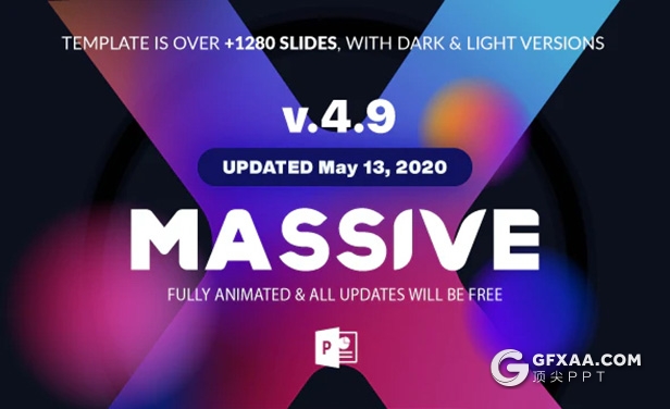 1310页超大型国外高端商务全动画Massive X PPT模板 - 顶尖PPT