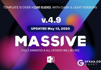 1310页超大型国外高端商务全动画Massive X PPT模板 - 顶尖PPT