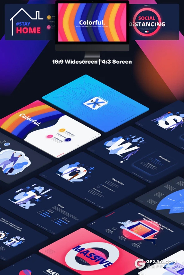 1310页超大型国外高端商务全动画Massive X PPT模板 - 顶尖PPT