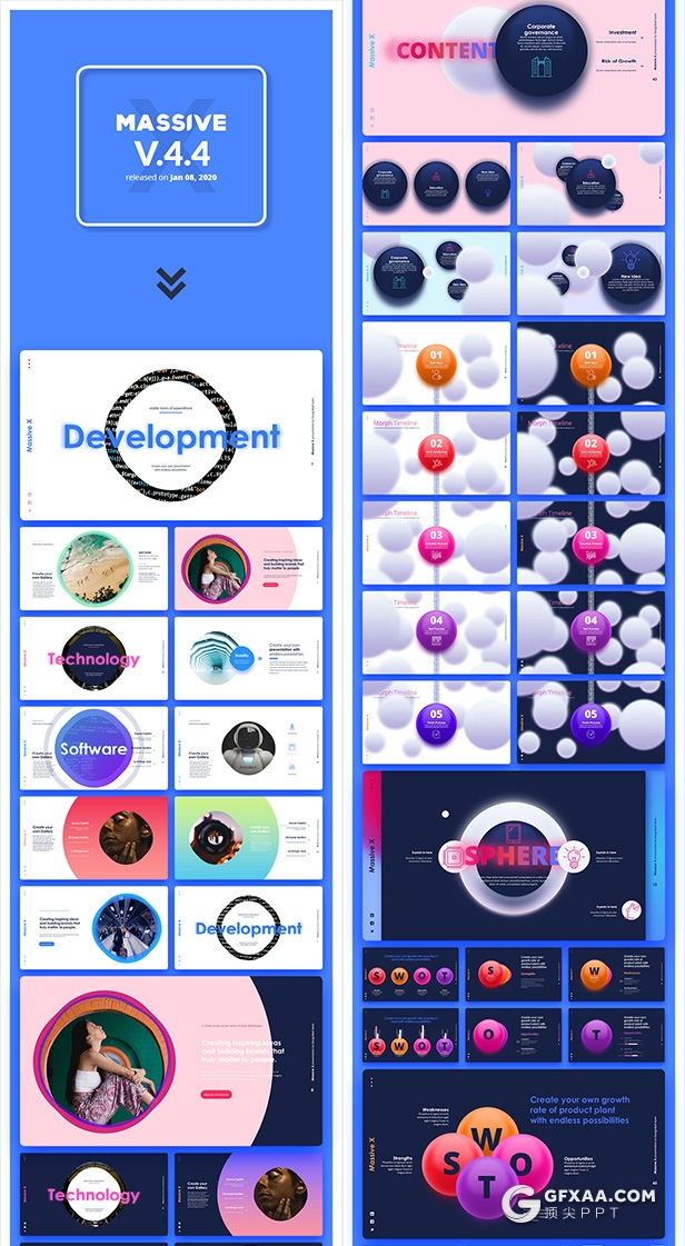 1310页超大型国外高端商务全动画Massive X PPT模板 - 顶尖PPT