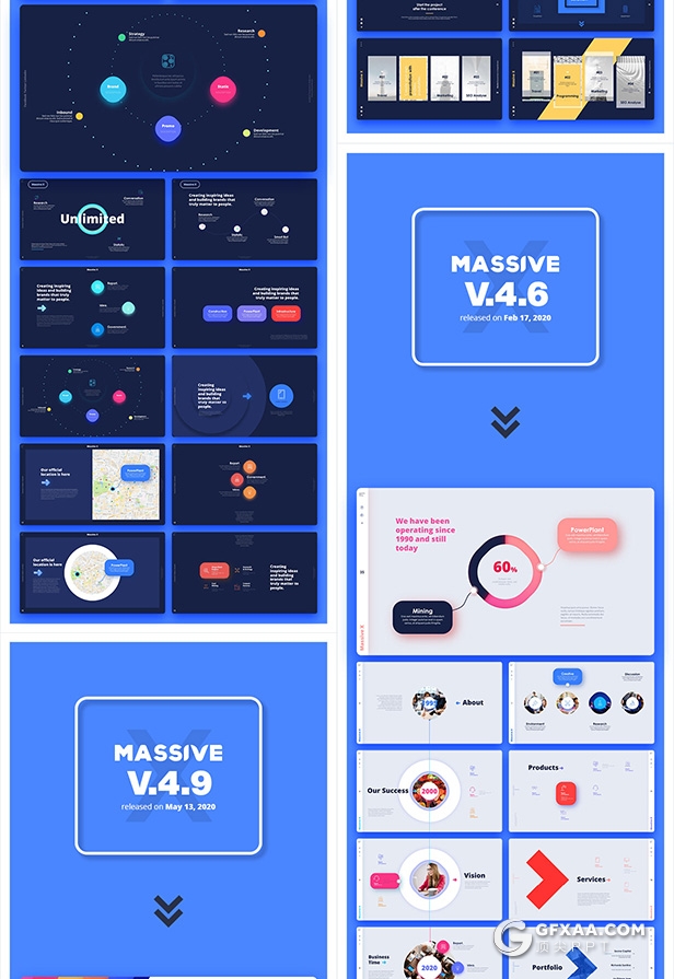 1310页超大型国外高端商务全动画Massive X PPT模板 - 顶尖PPT