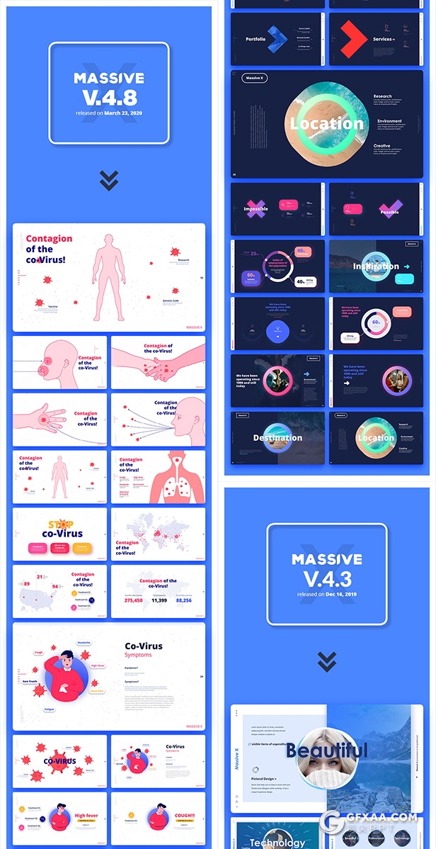 1310页超大型国外高端商务全动画Massive X PPT模板 - 顶尖PPT
