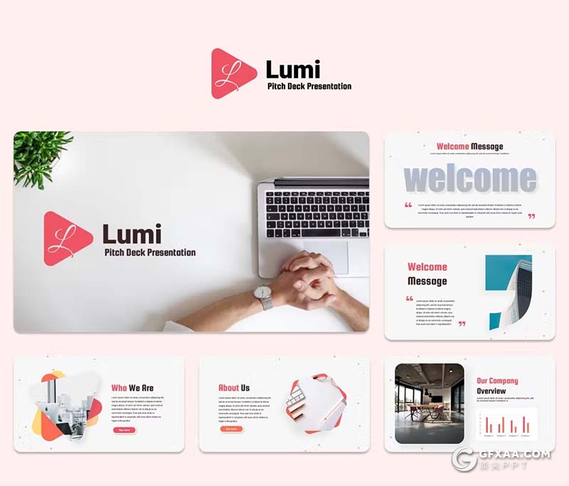 53页红色商务合作商业计划商务通用国外PPT模板 - 顶尖PPT