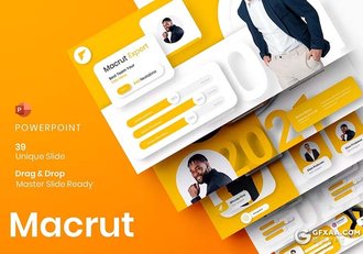 39页橙色大气商务团队介绍品牌宣传商业计划通用国外PPT模板 - 顶尖PPT