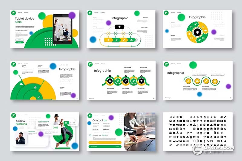 39页时尚精美品牌宣传团队介绍商业计划商务通用国外KeyNote模板 - 顶尖PPT