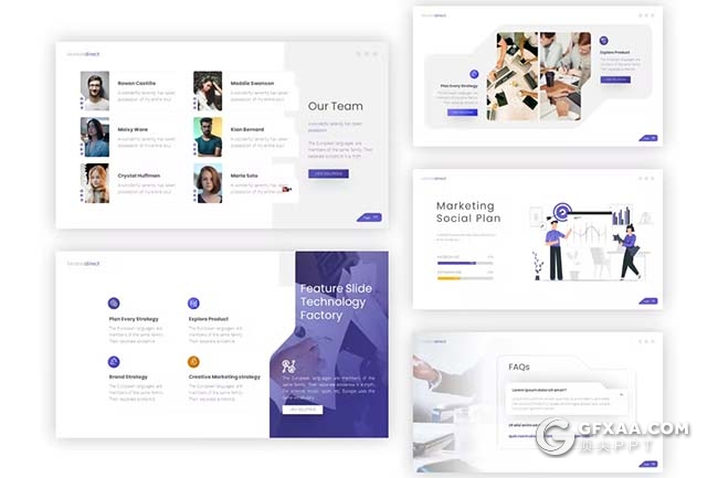 26页团队营销商业计划商务通用国外PPT模板 - 顶尖PPT