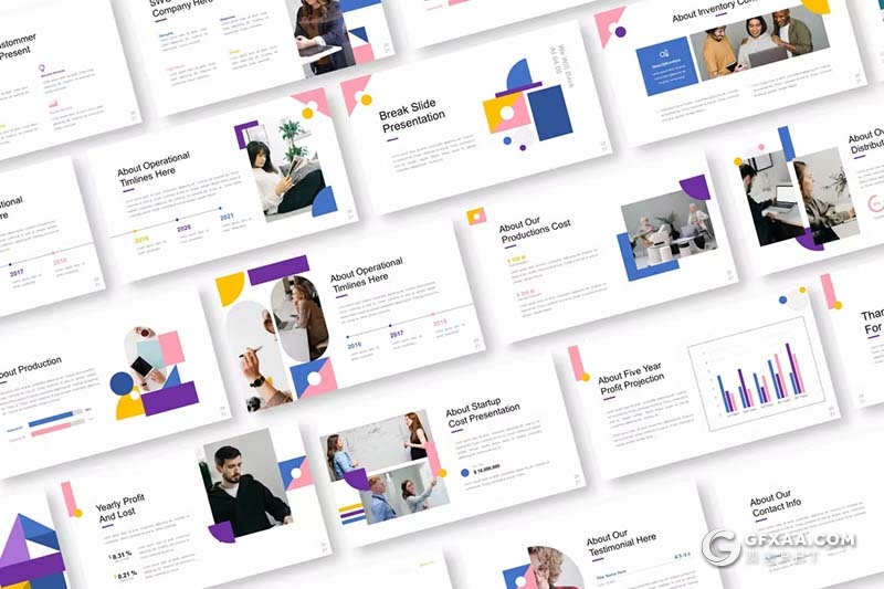 30页创意元素品牌宣传团队介绍商业营销计划通用国外GoogleSlides模板 - 顶尖PPT