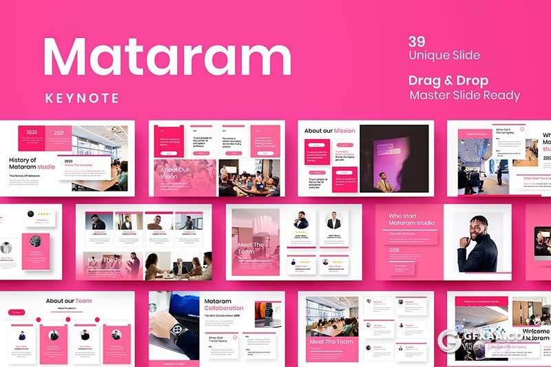 39页品牌宣传商业计划团队介绍商务通用国外KeyNote模板 - 顶尖PPT