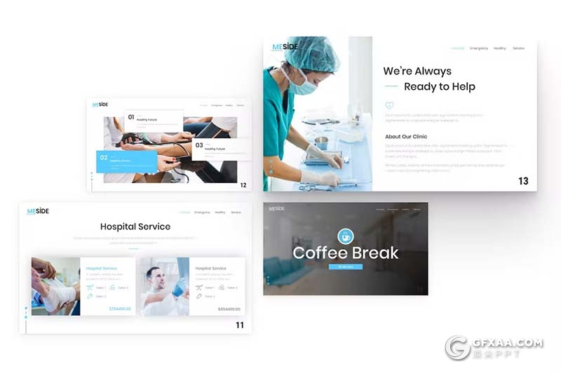 32页医疗行业研究数据分析临床试验通用国外PPT模板 - 顶尖PPT