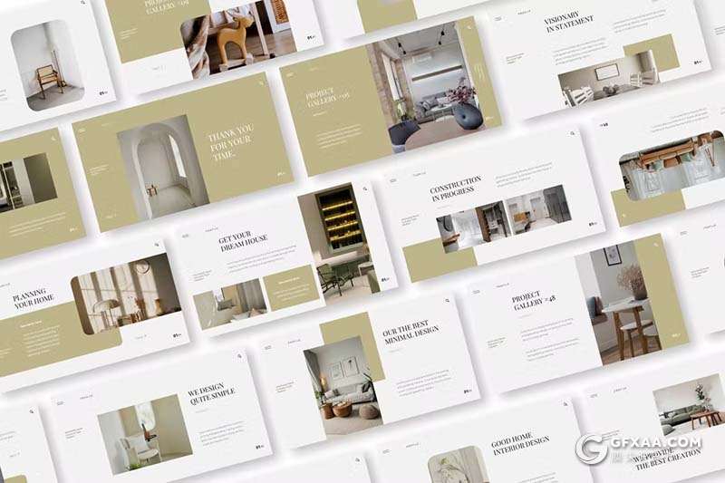 30页简约大气家居产品展示设计研发国外GoogleSlides模板 - 顶尖PPT