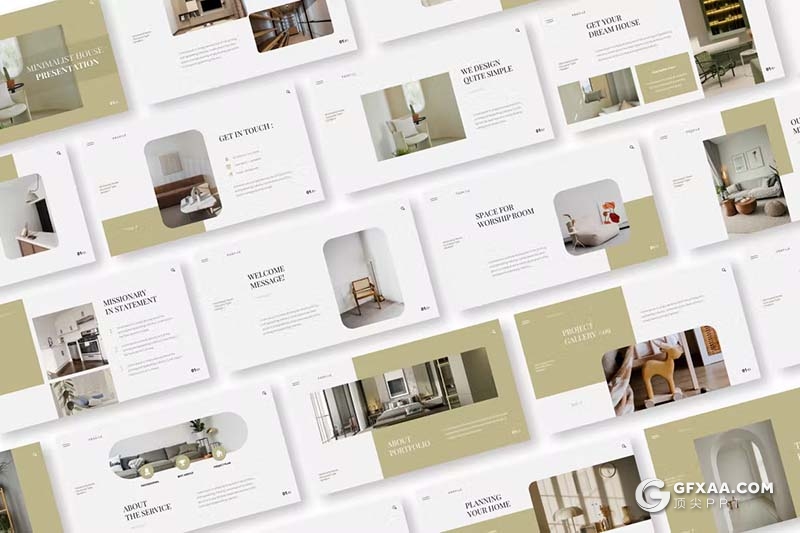 30页简约大气家居产品展示设计研发国外GoogleSlides模板 - 顶尖PPT