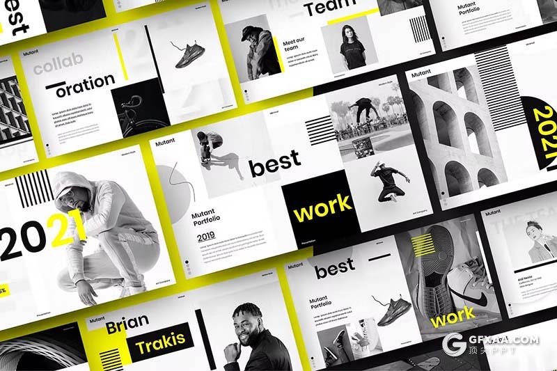 39页产品研发展示品牌宣传国外GoogleSlides模板 - 顶尖PPT