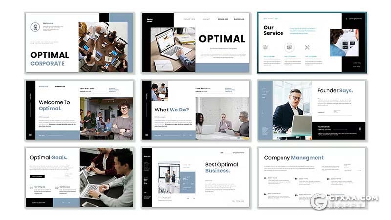 30页商业团队介绍商务合作商务通用国外KeyNote模板 - 顶尖PPT