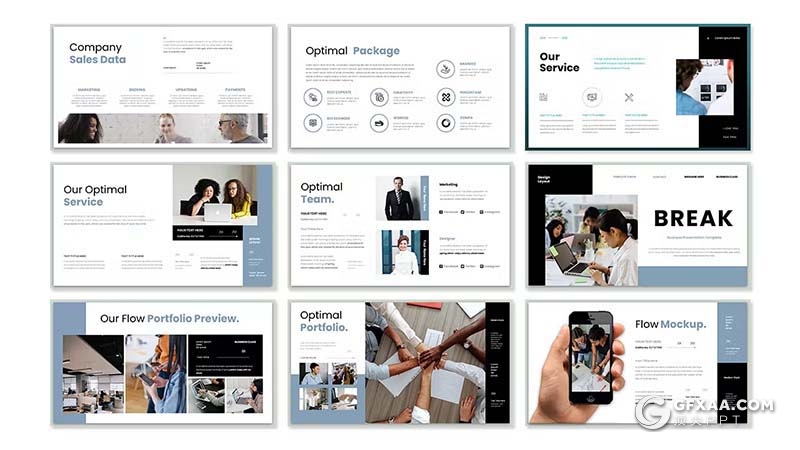 30页商业团队介绍商务合作商务通用国外KeyNote模板 - 顶尖PPT