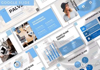 30页商务合作团队介绍商业计划商务通用国外 GoogleSlides模板3种配色2款尺寸 - 顶尖PPT