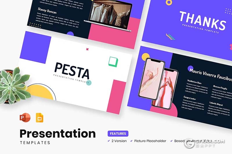 30页精美时尚产品介绍摄影图片展示通用国外PPT模板 - 顶尖PPT