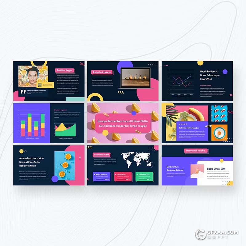 30页精美时尚产品介绍摄影图片展示通用国外PPT模板 - 顶尖PPT