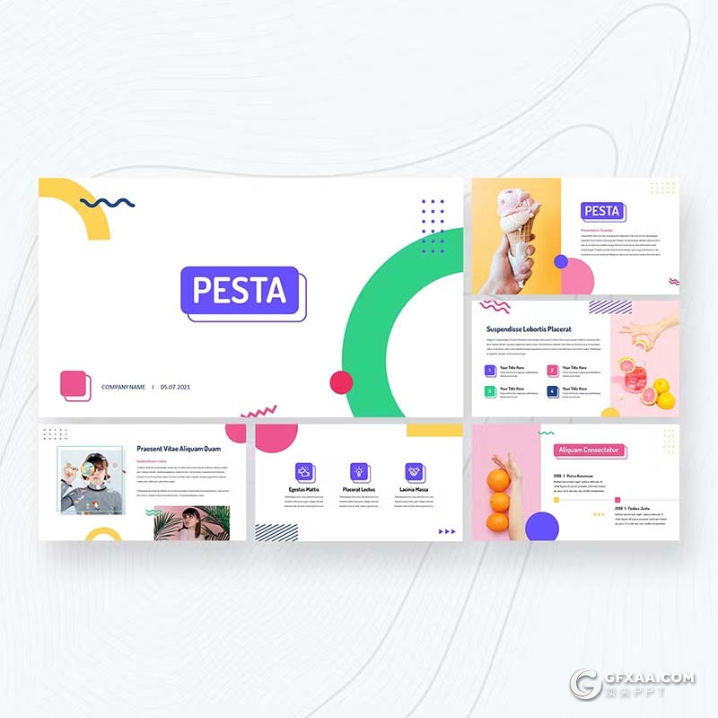 30页精美时尚产品介绍摄影图片展示通用国外PPT模板 - 顶尖PPT