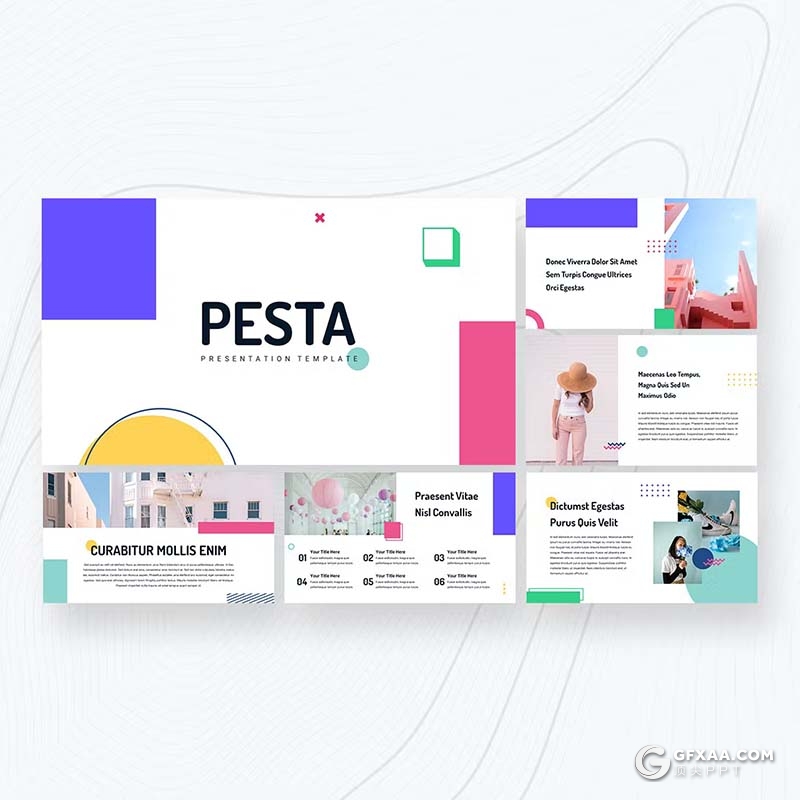 30页精美时尚产品介绍摄影图片展示通用国外PPT模板 - 顶尖PPT