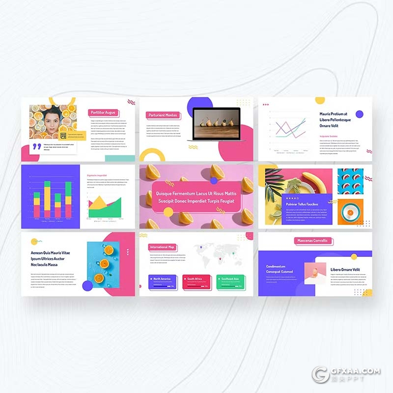 30页精美时尚产品介绍摄影图片展示通用国外GoogleSlides模板 - 顶尖PPT