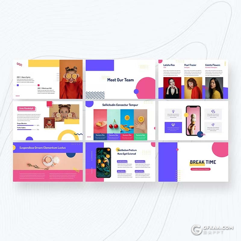 30页精美时尚产品介绍摄影图片展示通用国外GoogleSlides模板 - 顶尖PPT