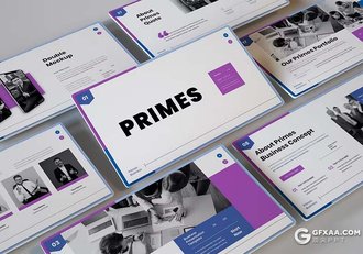 30页紫色企业介绍业务合作商业计划书商务通用国外PPT模板 - 顶尖PPT