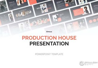 30页黑红色人物摄影展示品牌展示通用国外PPT模板 - 顶尖PPT