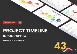 43页多色彩商务数据统计分析图形图表PPT模板 - 顶尖PPT