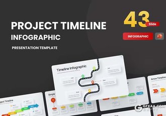 43页多色彩数据统计分析商务通用图形图表PPT模板 - 顶尖PPT