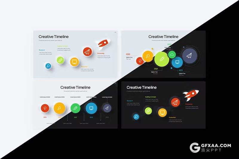 43页数据统计分析商务通用图形图表PPT模板 - 顶尖PPT