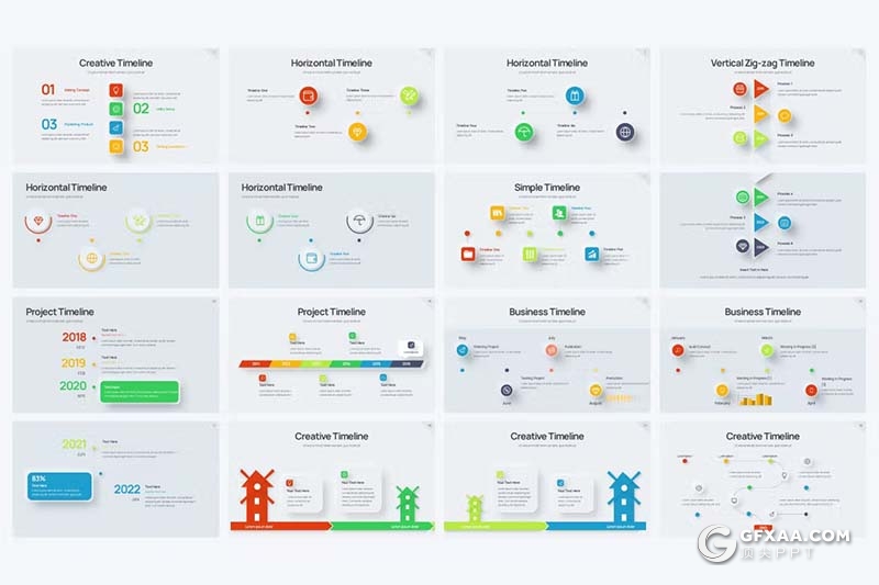 43页数据统计分析商务通用图形图表PPT模板 - 顶尖PPT