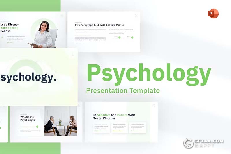 81页心理保健心理健康治疗心理专业国外PPT模板 - 顶尖PPT