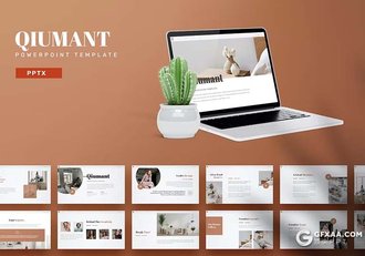 30页极简设计产品展示团队介绍通用国外PPT模板5种配色 - 顶尖PPT