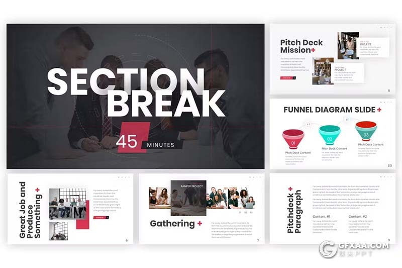 26页业务合作团队介绍商业计划商务通用国外PPT模板 - 顶尖PPT