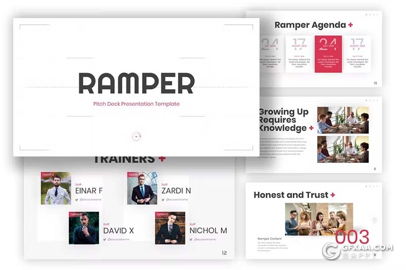 26页业务合作团队介绍商业计划商务通用国外PPT模板 - 顶尖PPT