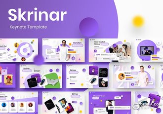 39页紫色大气时尚业务合作团队介绍商业通用国外KeyNote模板 - 顶尖PPT