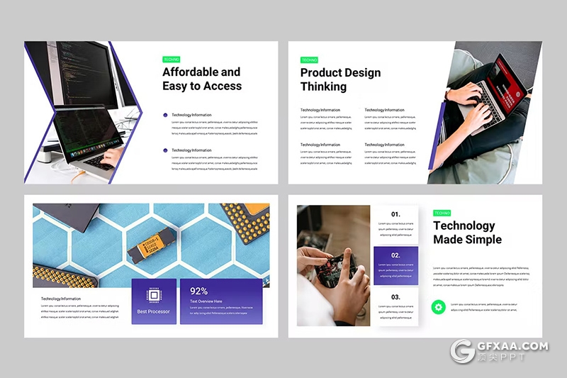 32页蓝色业务合作团队介绍商业计划通用国外GoogleSlides模板 - 顶尖PPT