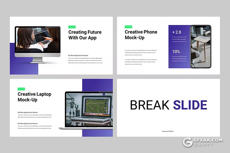 32页蓝色业务合作团队介绍商业计划通用国外GoogleSlides模板 - 顶尖PPT