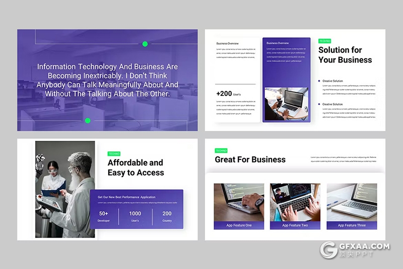 32页蓝色业务合作团队介绍商业计划通用国外GoogleSlides模板 - 顶尖PPT