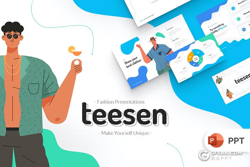 32页卡通风商务计划书年计划总结汇报商务通用国外PPT模板 - 顶尖PPT