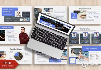 30页业务合作团队介绍商业计划商务通用国外PPT模板5种配色 - 顶尖PPT