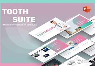 27页渐变色医疗行业研究数据分析临床试验通用国外PPT模板 - 顶尖PPT