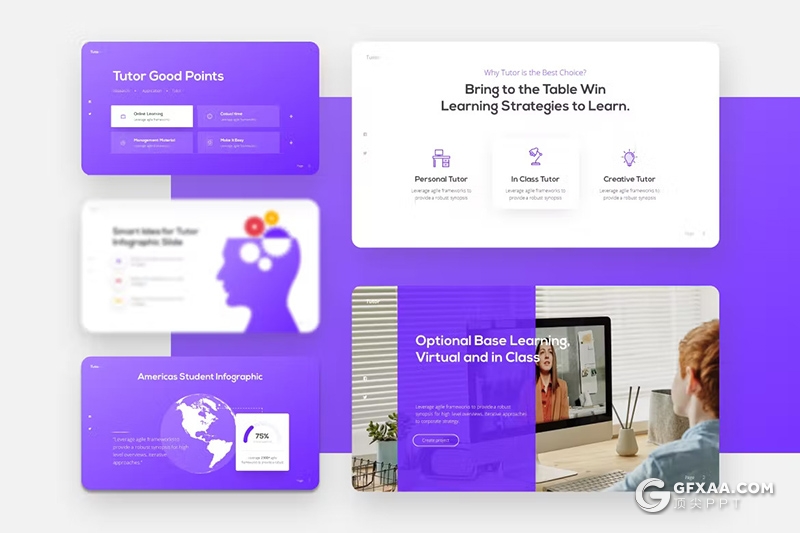 25页教育培训宣传介绍家教私立学校培训通用PPT模板 - 顶尖PPT