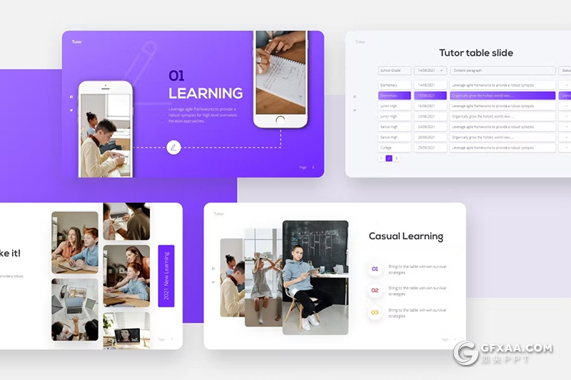 25页教育培训宣传介绍家教私立学校培训通用PPT模板 - 顶尖PPT
