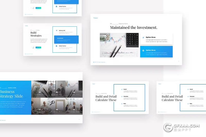 20页商业计划访客投资者业务演示通用PPT模板 - 顶尖PPT