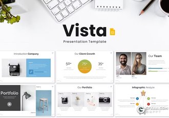 30页多色彩商务计划商业数据分析团队介绍通用国外GoogleSlides模板 - 顶尖PPT