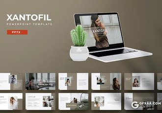 30页摄影图片展示产品展示通用国外PPT模板5种配色 - 顶尖PPT